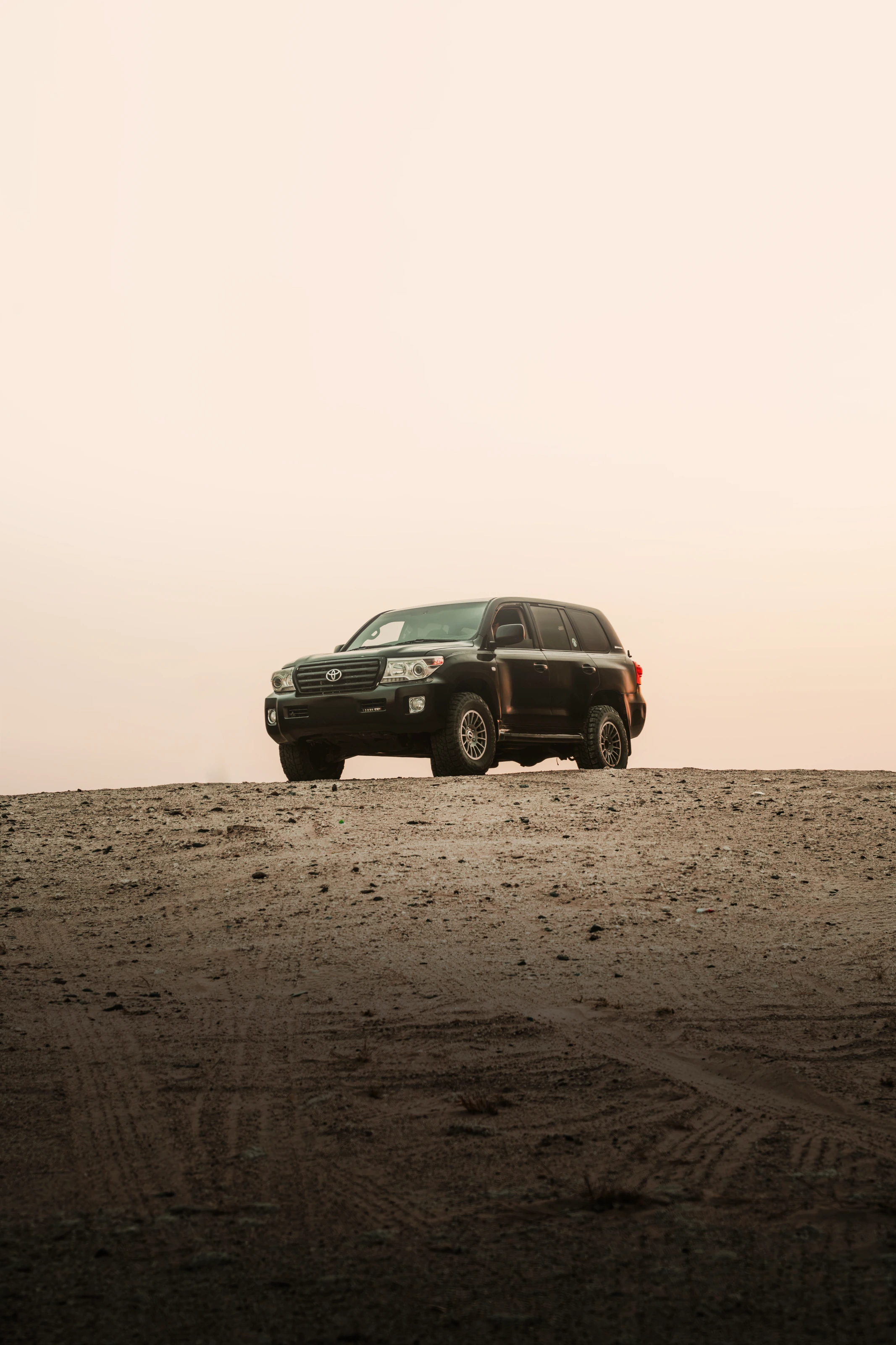 Toyota on the desert horizon